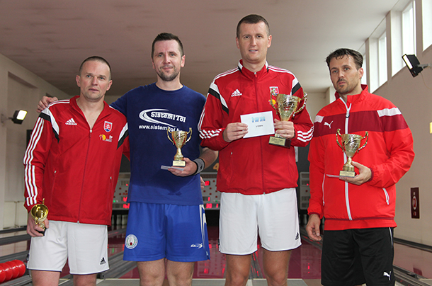 ŽP CUP superfinalisti, zľava:  Milan TOMKA (KO ŽP), Milan JOVETIĆ, Daniel TEPŠA (KO ŽP), Norbert Kiss