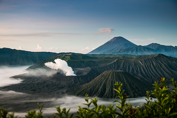 Sopka Mount Bromo – východná Java Indonézia