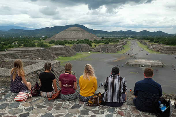 Obdivovali sme aj pyramídy Teotihuacán, ktoré sú najnavštevovanejším archeologickým náleziskom v Mexiku 